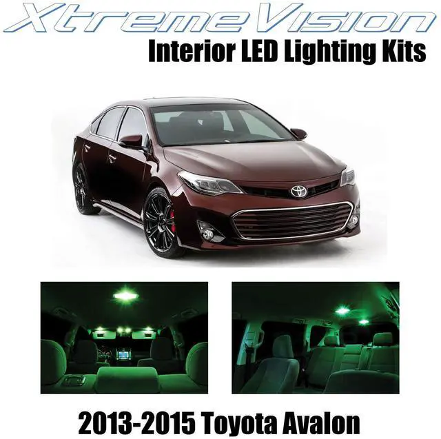 Main image of XtremeVision Interior LED for Toyota Avalon 2013-2015 (6 Pieces) Green Interior LED Kit + Installation Tool