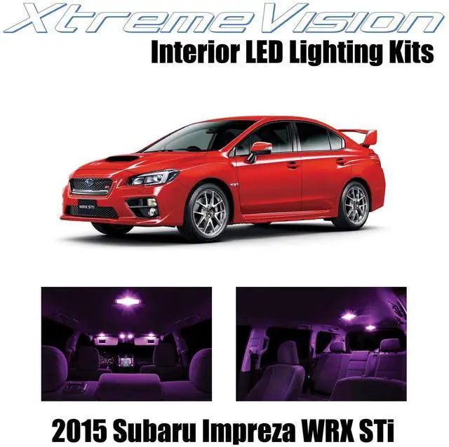 Main image of XtremeVision Interior LED for Subuaru Impreza WRX STI Sedan Hatchback 2015+ (6 Pieces) Pink Interior LED Kit + Installation Tool