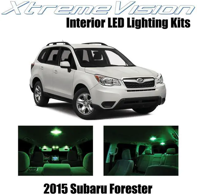 Main image of XtremeVision Interior LED for Subaru Forester 2015+ (8 Pieces) Green Interior LED Kit + Installation Tool