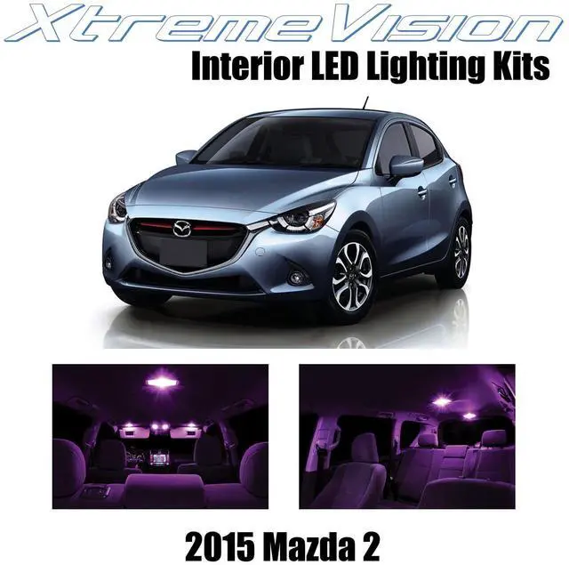 Main image of XtremeVision Interior LED for Mazda 2 2015+ (5 Pieces) Pink Interior LED Kit + Installation Tool