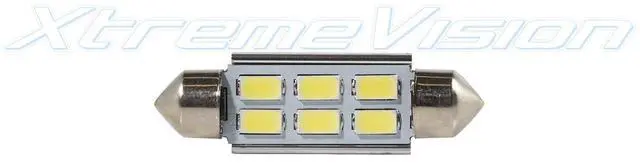 Alt view image 2 of 6 - XtremeVision 42mm 569 578 6413 6429 DE440 6SMD 5630 Pure White LED Bulbs (4PCS)