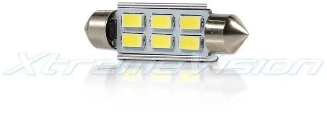 Alt view image 3 of 6 - XtremeVision 42mm 569 578 6413 6429 DE440 6SMD 5630 Pure White LED Bulbs (4PCS)