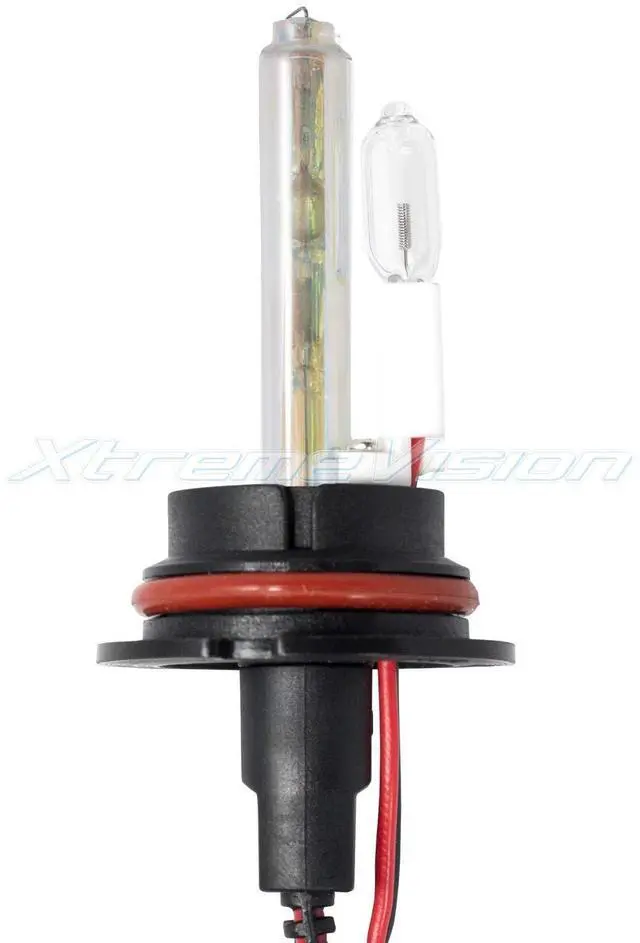 Alt view image 2 of 7 - XtremeVision 9004 3K 55W AC Xenon Bundle - Xenon Headlight Bulb with Slim AC Ballast - HB1, 3000K Golden Yellow - Xenon Bulbs - 1 Pair