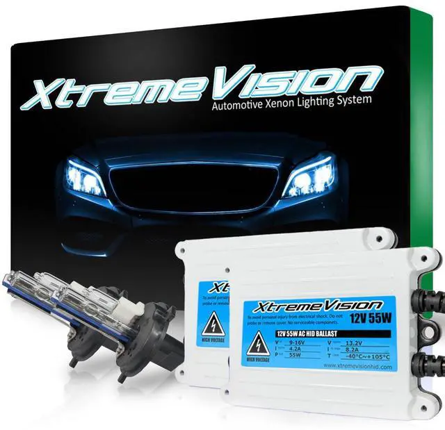 Main image of XtremeVision H4 43K 55W AC Xenon Bundle - Xenon Headlight Bulb with Slim AC Ballast - 9003, HB2, 4300K Bright Daylight- Xenon Bulbs - 1 Pair