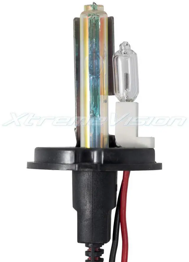 Alt view image 2 of 7 - XtremeVision H4 30K 35W AC Xenon Bundle - Xenon Headlight Bulb with Slim AC Ballast - 9003, HB2, 30000K Deep Blue - Xenon Bulbs - 1 Pair