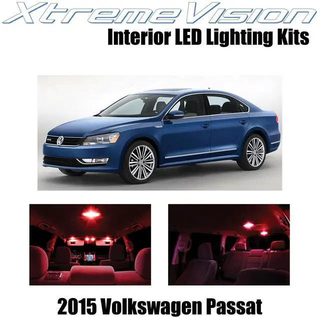 Main image of XtremeVision Interior LED for Volkswagen Pasat 2015+ (9 Pieces) Red Interior LED Kit + Installation Tool