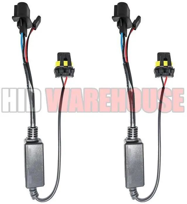 Alt view image 3 of 7 - HIDWarehouse H13 Bi-Xenon 10K 55W AC Xenon Bundle - Xenon Headlight Bulb with Slim AC Ballast - 9008, 10000K Dark Blue - Xenon Bulbs - 1 Pair