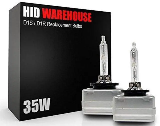Main image of HID-Warehouse AC HID Xenon Replacement Bulbs - D1S / D1R / D1C - 6000K Light Blue (1 Pair) (Metal Base)
