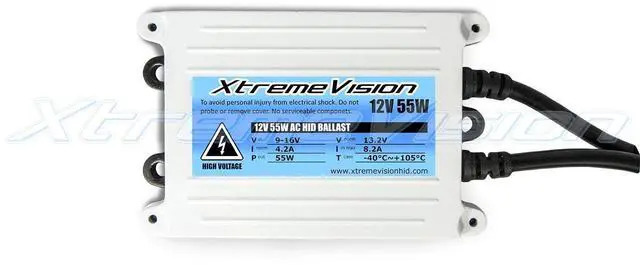 Alt view image 3 of 7 - XtremeVision 9007 15K 55W AC Xenon Bundle - Xenon Headlight Bulb with Slim AC Ballast - HB5, 15000K Pink - Xenon Bulb - 1 Pair