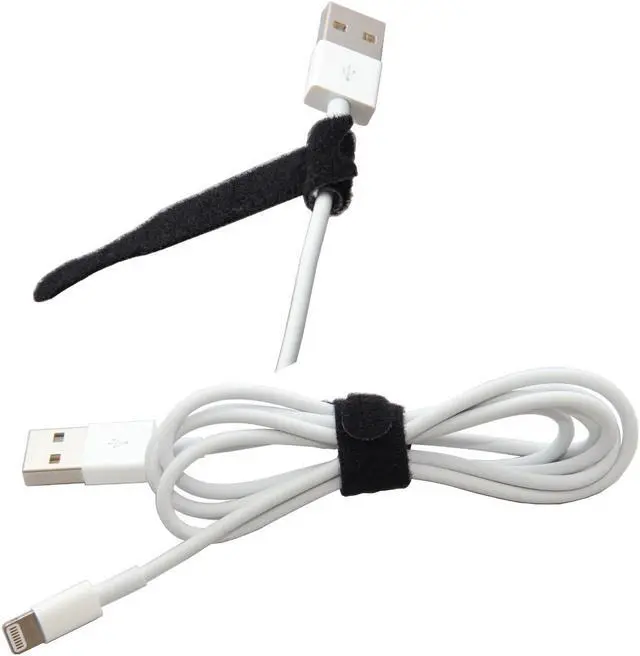 Alt view image 2 of 7 - Reusable Cable Ties 1/2" x 8" for Cable Management and Organizing Cords - 30 Pack Bundled with 2 Bonus Cinch Straps (Red)