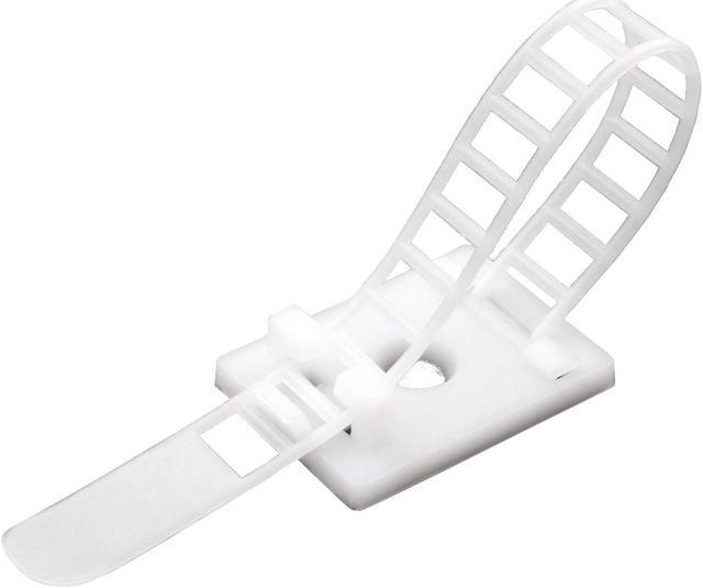 Cable Management Cable Clips, 10 PCS, White - Self-Adhesive Cable Clamp,  Hook and Loop Wire Clips, Cord Holder, Wire Molding, Cord Organizer, Wire  Management, Cable Drops - LTC 3120 WALL STRAPS 