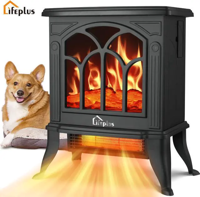 LifePlus Portable Electric Fireplace Heater Stove Small Mini Freestanding  for Indoor Use Home Room, 17 - Newegg.com