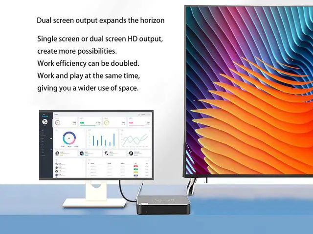 Alt view image 4 of 7 - Peladn Desktop Mini PC W11  Celeron Jasper Lake N5105 8GB,512GB SSD 4K UHD 2.4G/5G Dual Wi-Fi/Gigabit Ethernet/HDMI/Bluetooth 4.2