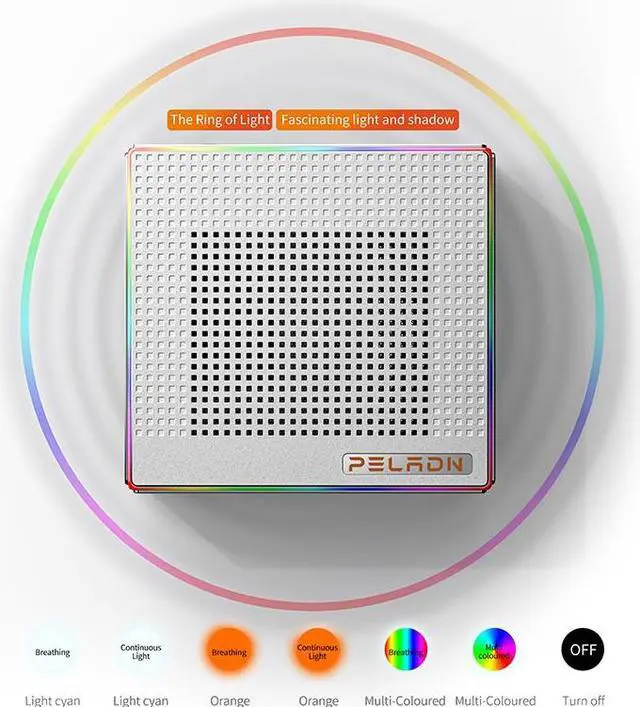 Alt view image 2 of 6 - Peladn Desktop Mini PC HA4  Ryzen 7 7840HS(32GB+1TB, Up to 4.75GHz) Desktop Computer with W11 DDR5 Computer Support 4K Four Display/USB3/WiFi 6/BT5.2/2.5Gbps for Gaming  Ryzen7 7840HS