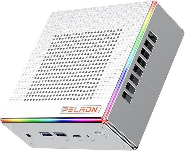 Peladn Desktop Mini PC HA4 AMD Ryzen 7 7735HS(16GB/512GB, Up to 4.75GHz)  Desktop Computer with W11 DDR5 Computer Support 4K Four Display/USB3/WiFi  6/BT5.2/2.5Gbps for Gaming 