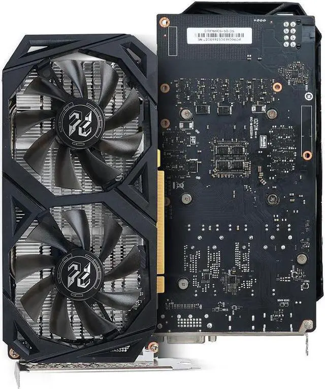Alt view image 5 of 5 - Peladn Gaming GTX 1660Super 6G Graphics Card GDDR6 PCI Express 3.0 Video Card Dual-fan Edition