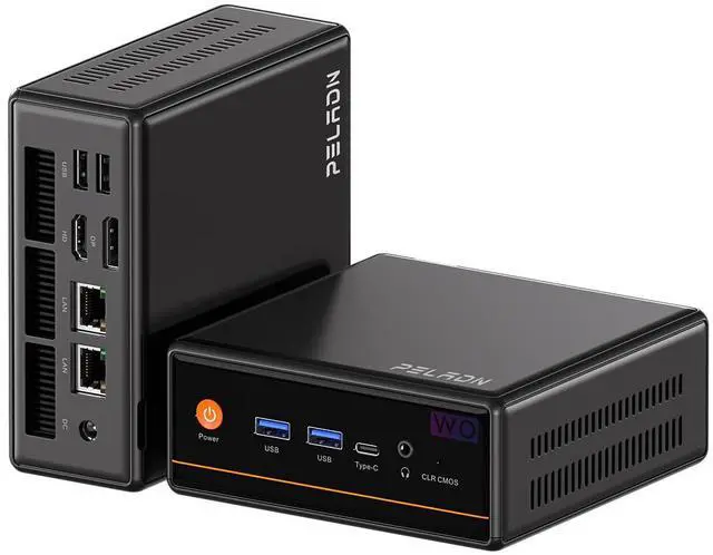 Main image of PELADN Mini personal computer, AMD Ryzen 5 5600H (6C/12T, up to 4.2Ghz),16GB DDR4/512GB NVMe SSD,Type-C/DP/HD, mini desktop computer WiFi6 4K/60Hz triple display USB3.2/BT5.2 for home business