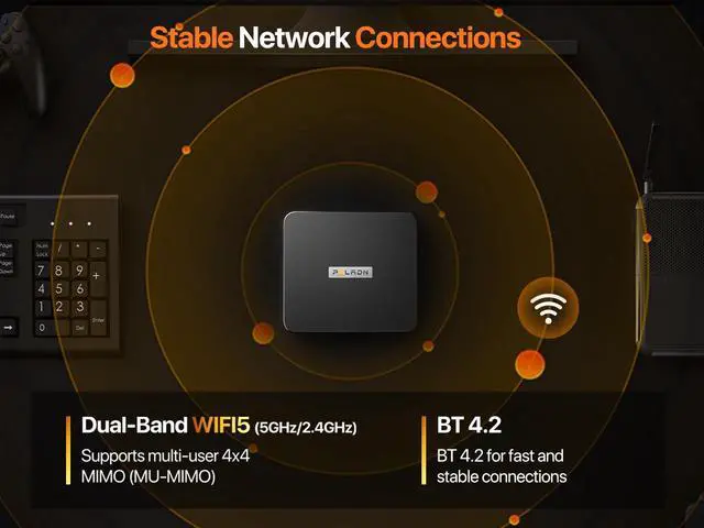 Alt view image 7 of 7 - PELADN Mini Pc, Intel Twin Lake N150(UpgradedN100),16GB DDR4/512GB SSD,Type-c/Dual HD,Mini DesktopComputer,WiFi5 4K/60Hz Triple-Display USB3.2/BT4.2 MiniComputers for Home Business
