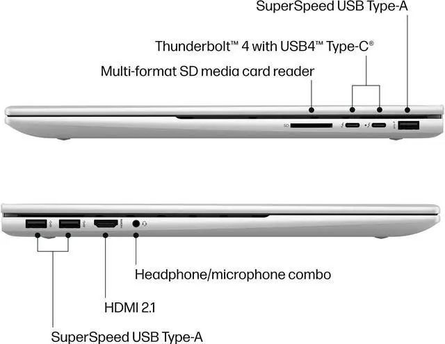 Alt view image 6 of 6 - HP ENVY TS 17-CG1075CL 50U28UAR#ABA  Intel Core i7-1165G7 2.80GHz, 16GB, 1TB+256GB SSD, 17.3"FHD Touchscreen, NVIDIA GeForce MX450 2GB Windows 10, Factory Refurb 90-Days