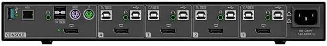 Alt view image 2 of 2 - Vertiv | SC845DP | SC845DP-001 Cybex SC 4-Port DP to DP SH Secure KVM Switch