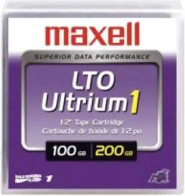 Main image of Maxell LTO Ultrium 1 Data Cartridge 100/200 gb 1/2" tape cartridge with case