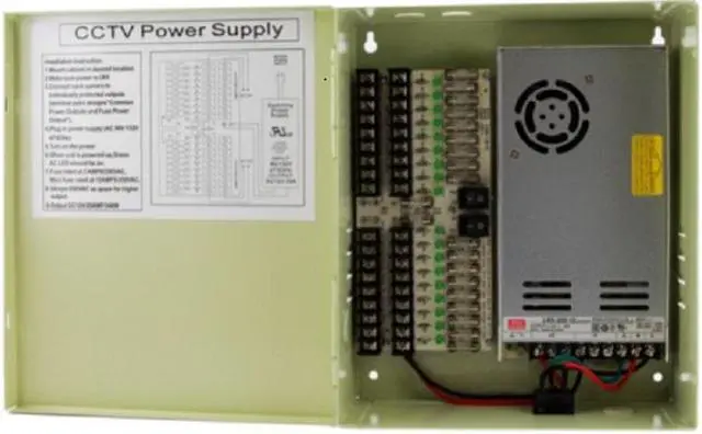 Main image of Security Systems PB29A18D4 18 Port CCTV Power Box Beige