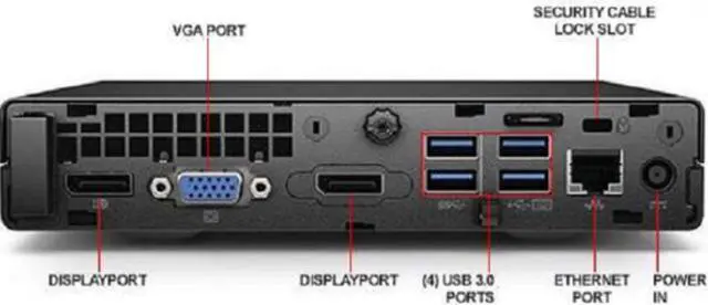 Alt view image 3 of 3 - HP Prodesk 600 G2 Mini i5 6500T 8GB RAM 120GB SSD