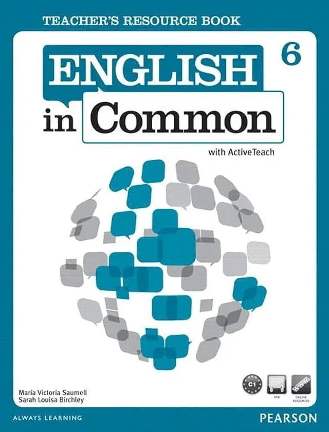 Main image of English in Common 6 Teachers Resource Book Pearson Always Learning