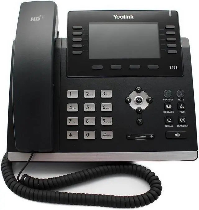 Main image of Yealink SIP-T46S Ultra Elegant Gigabit IP Phone with Stand Handset, No Power Supply