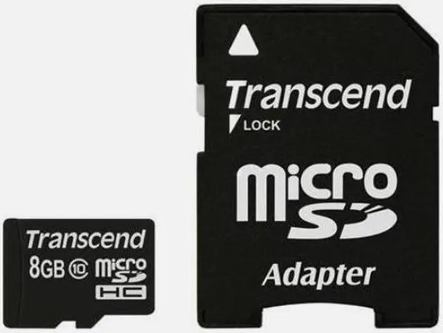 Main image of Transcend 8GB microSDHC Flash Card Model TS8GUSDHC10