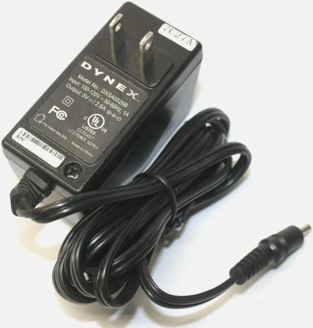 Main image of Dynex DXSA0526B Adaptor Power Supply Output 5V 2.6A Transformer Adapter Charger