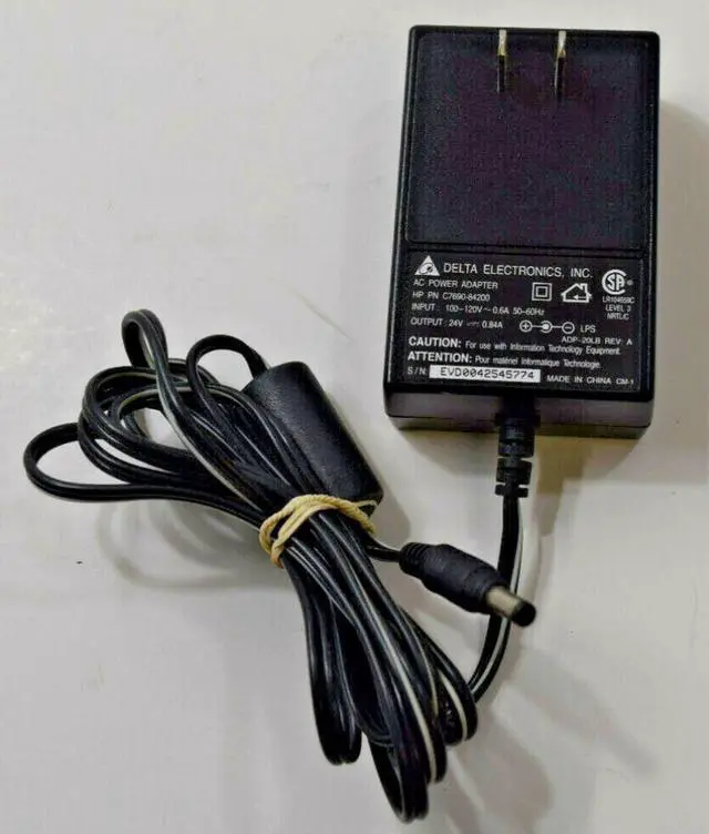 Main image of Delta Electronics AC Power Supply Adapter C7690-84200 0.6A 24V DC 0.84A
