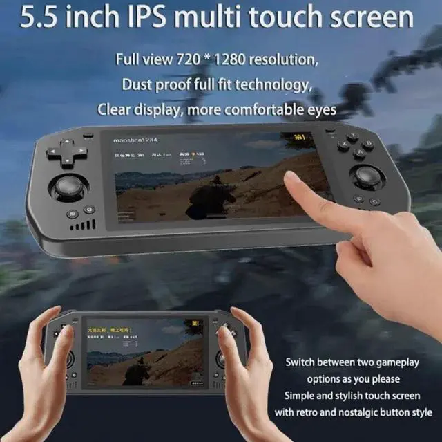 Alt view image 3 of 6 - Handheld Game Console 5.5 Inch Touch HD Screen 5000mAh