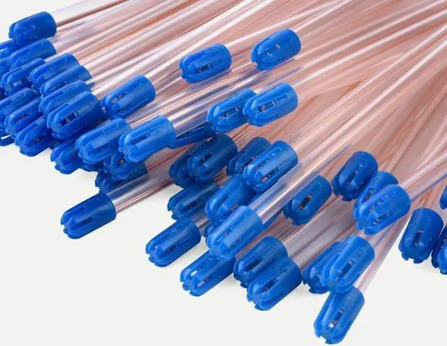 Main image of Dental Saliva Ejector CLEAR/BLUE Disposable Evacuation Suction Tips 100 Pieces
