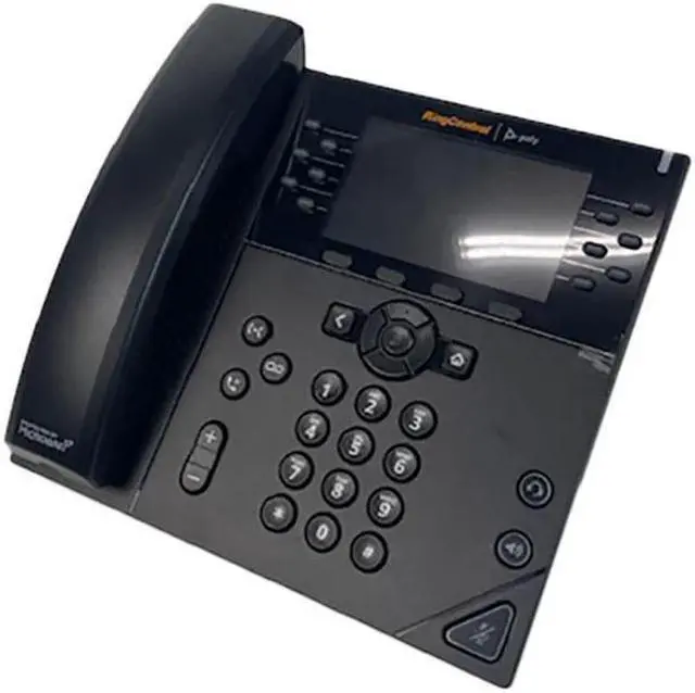 Alt view image 2 of 6 - Polycom VVX 450 Ring Central Business VoIP Phone Black VVX450 (NO POWER SUPPLY)