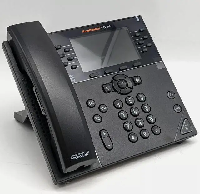 Main image of Polycom VVX 450 Ring Central Business VoIP Phone Black VVX450 (NO POWER SUPPLY)