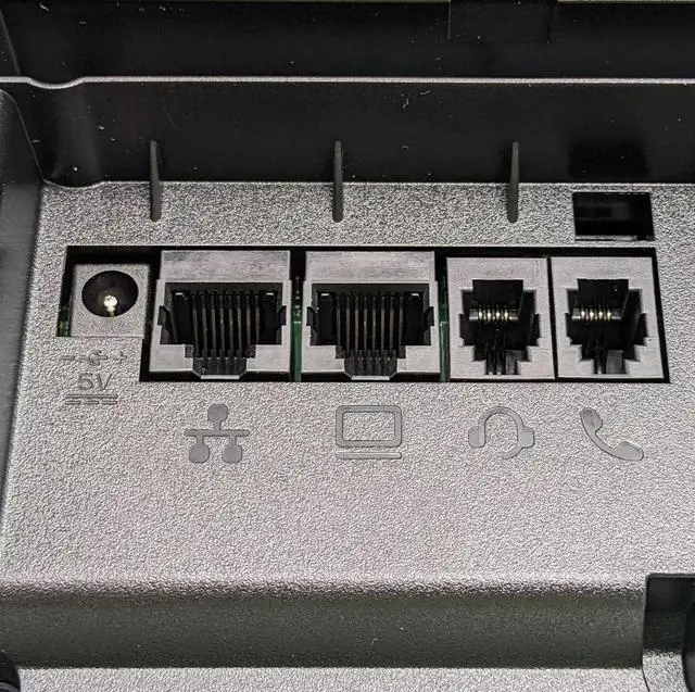 Alt view image 5 of 6 - Polycom VVX 450 Ring Central Business VoIP Phone Black VVX450 (NO POWER SUPPLY)