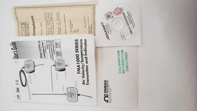 Alt view image 6 of 7 - OMEGA FMA1000 AIR VELOCITY TEMPERATURE TRANSMITTER INDICATOR FMA1001R-V1