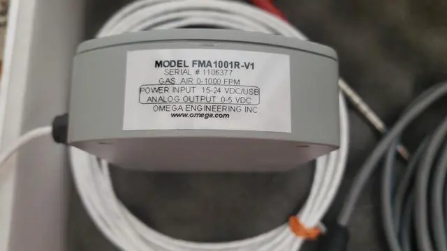 Alt view image 7 of 7 - OMEGA FMA1000 AIR VELOCITY TEMPERATURE TRANSMITTER INDICATOR FMA1001R-V1