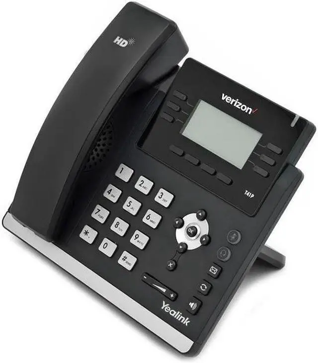 Alt view image 4 of 7 - YEALINK T41P PoE IP VoIP phone with Stand and Handset