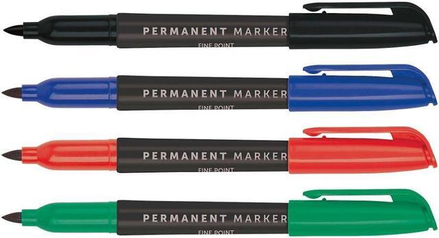 Alt view image 4 of 4 - Office Depot Permanent Markers Fine Point 100% Recycled Plastic Barrel Assorted
