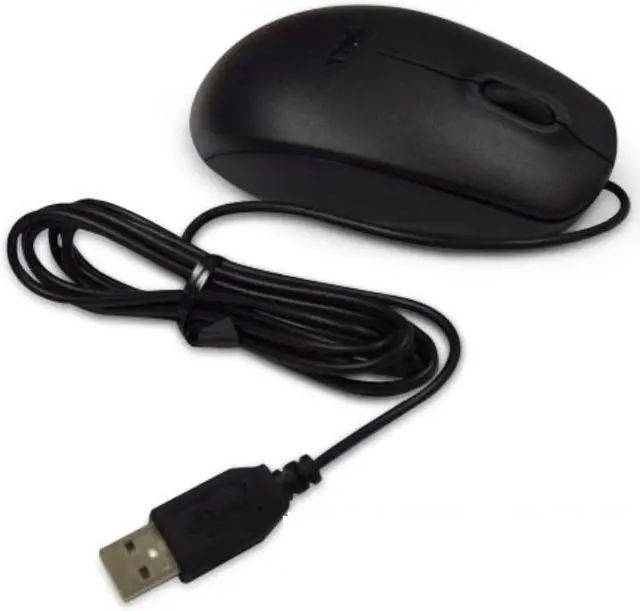 Main image of DELL 0KW2YH Optical USB Wired Scroll Mouse 3 Button Matte Black