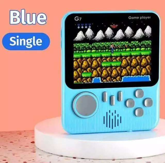 Main image of Portable Retro Handheld Game Console 600 Classic Games 3.5" Screen Blue