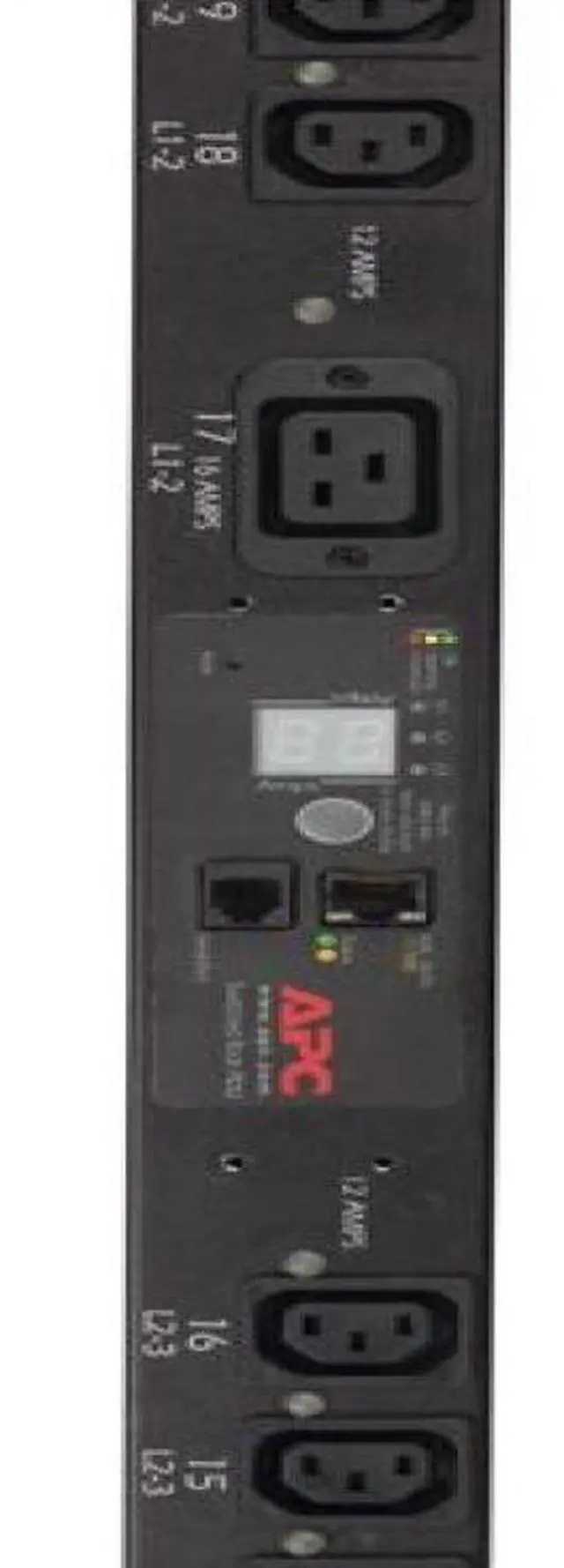 Alt view image 3 of 6 - APC AP7961 Rack PDU Switched ZeroU 5.7kW 208V 3PH L21-20 Out 3xC19 21xC13