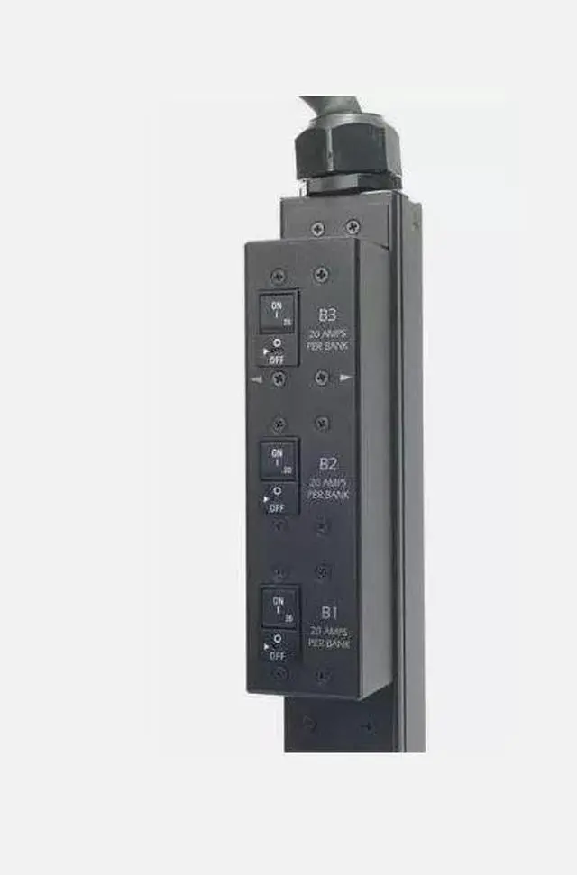 Alt view image 6 of 8 - APC AP7968 Rack PDU Switched ZeroU 12.5kW 208V 3PH 35A CS8365 Out 3xC19 21xC13