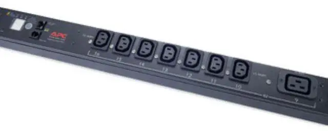 Alt view image 8 of 8 - APC AP7968 Rack PDU Switched ZeroU 12.5kW 208V 3PH 35A CS8365 Out 3xC19 21xC13