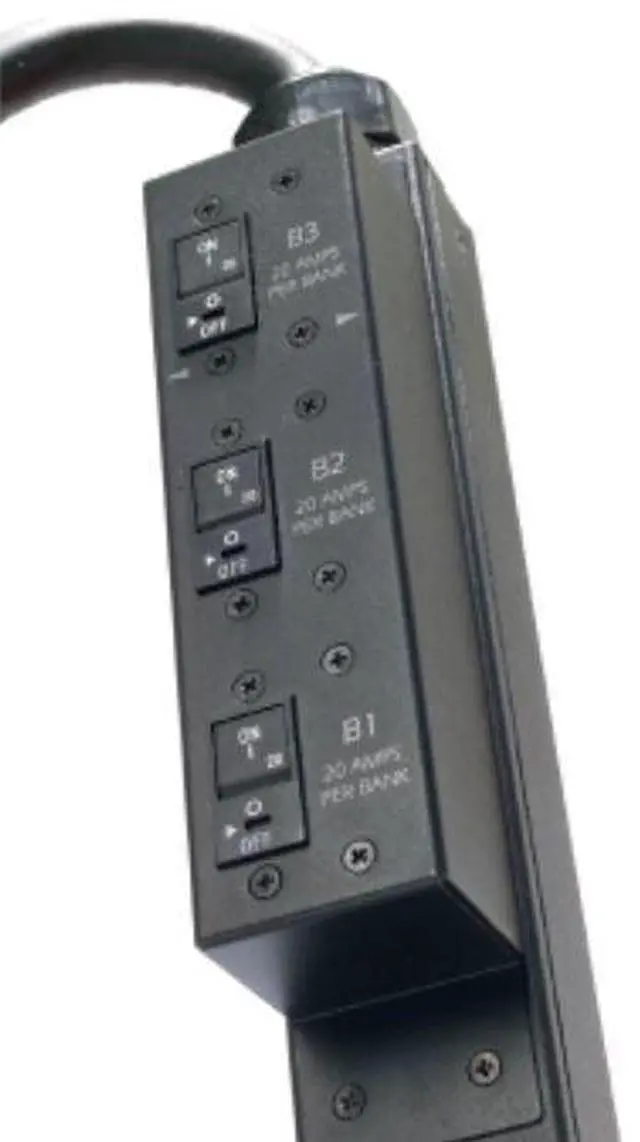 Alt view image 7 of 8 - APC AP7968 Rack PDU Switched ZeroU 12.5kW 208V 3PH 35A CS8365 Out 3xC19 21xC13