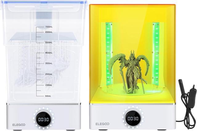ELEGOO Mercury XS Bundle with Separate Washing and Curing Station for Large  Resin 3D Printed Models, Compatible with Saturn and Mars LCD 3D Printers