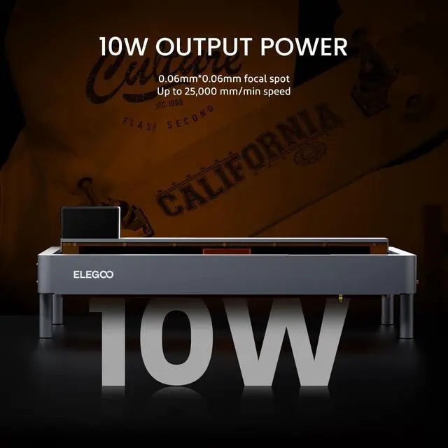 Alt view image 2 of 7 - ELEGOO Phecda Laser Engraver & Cutter 10W BASIC