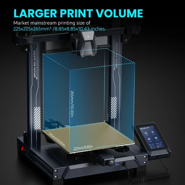 Alt view image 4 of 7 - ELEGOO NEPTUNE 4 PRO FDM 3D PRINTER